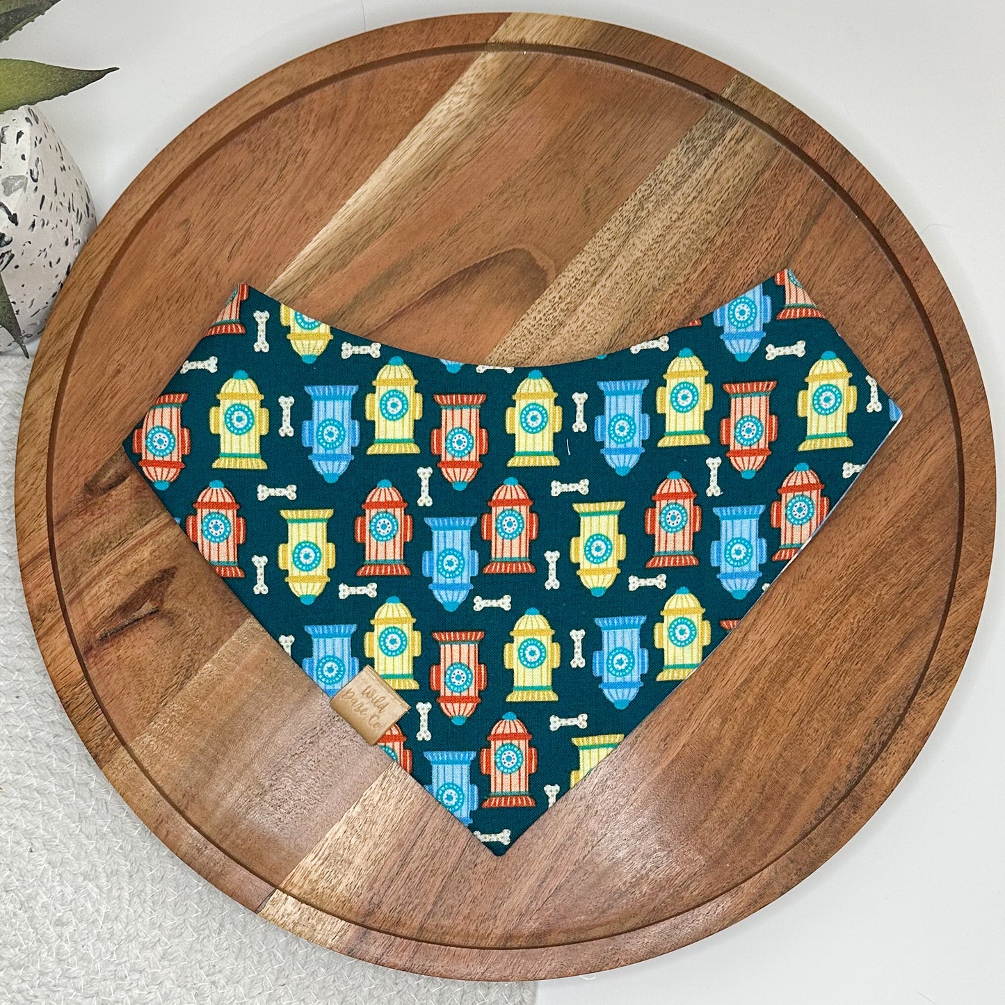 Yard Patrol in Blue Dog Bandana