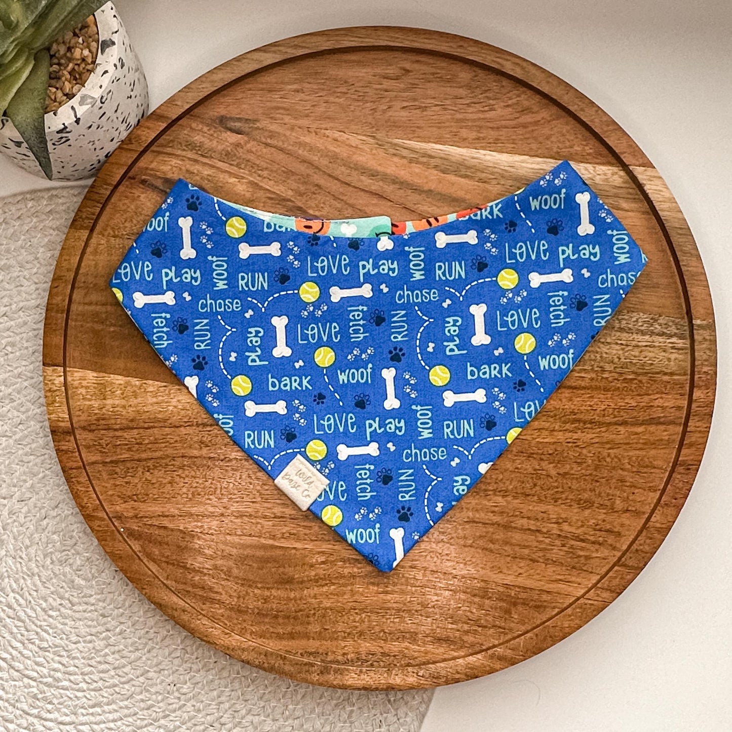 Fetching Bones and Tennis Balls Dog Bandana