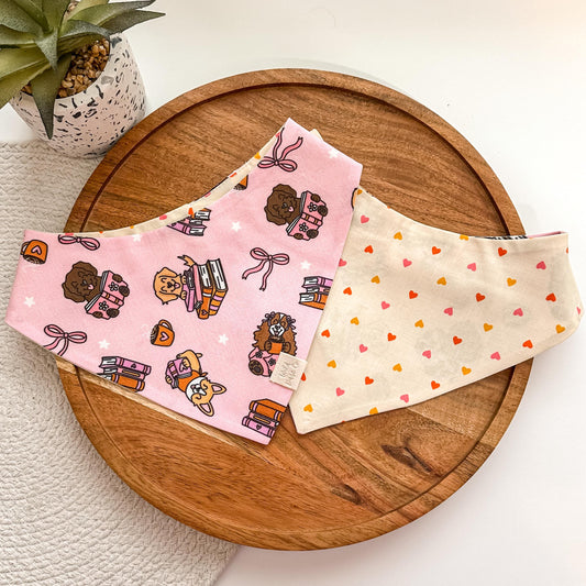 Dog and Book Lover Dog Bandana