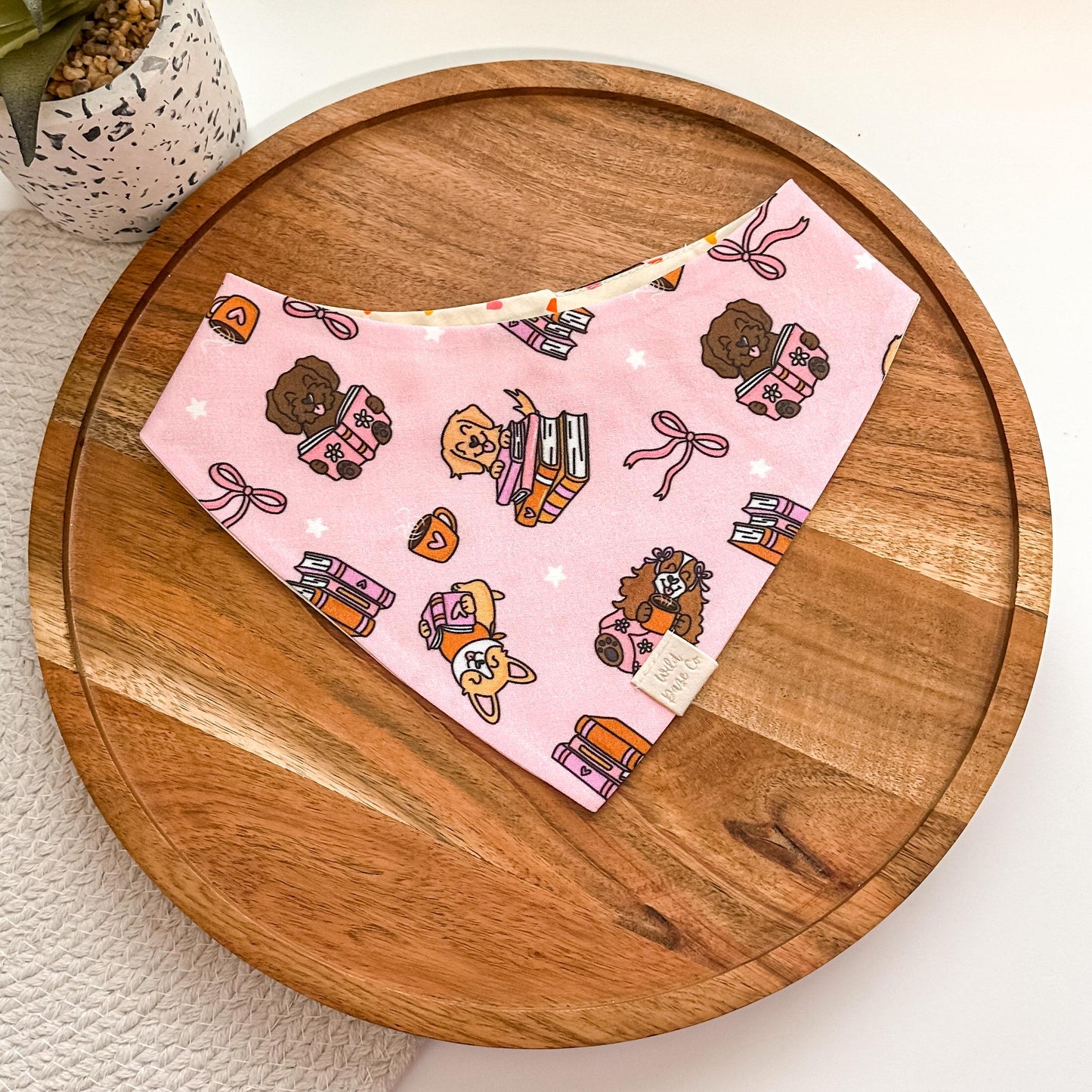 Dog and Book Lover Dog Bandana