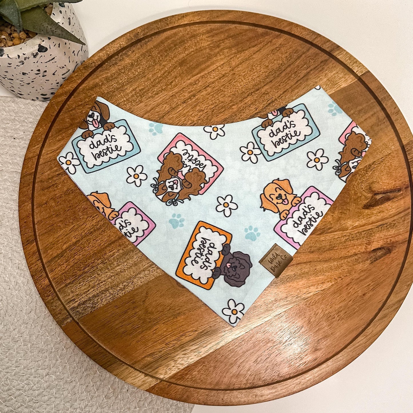 Dad's Bestie Dog Bandana