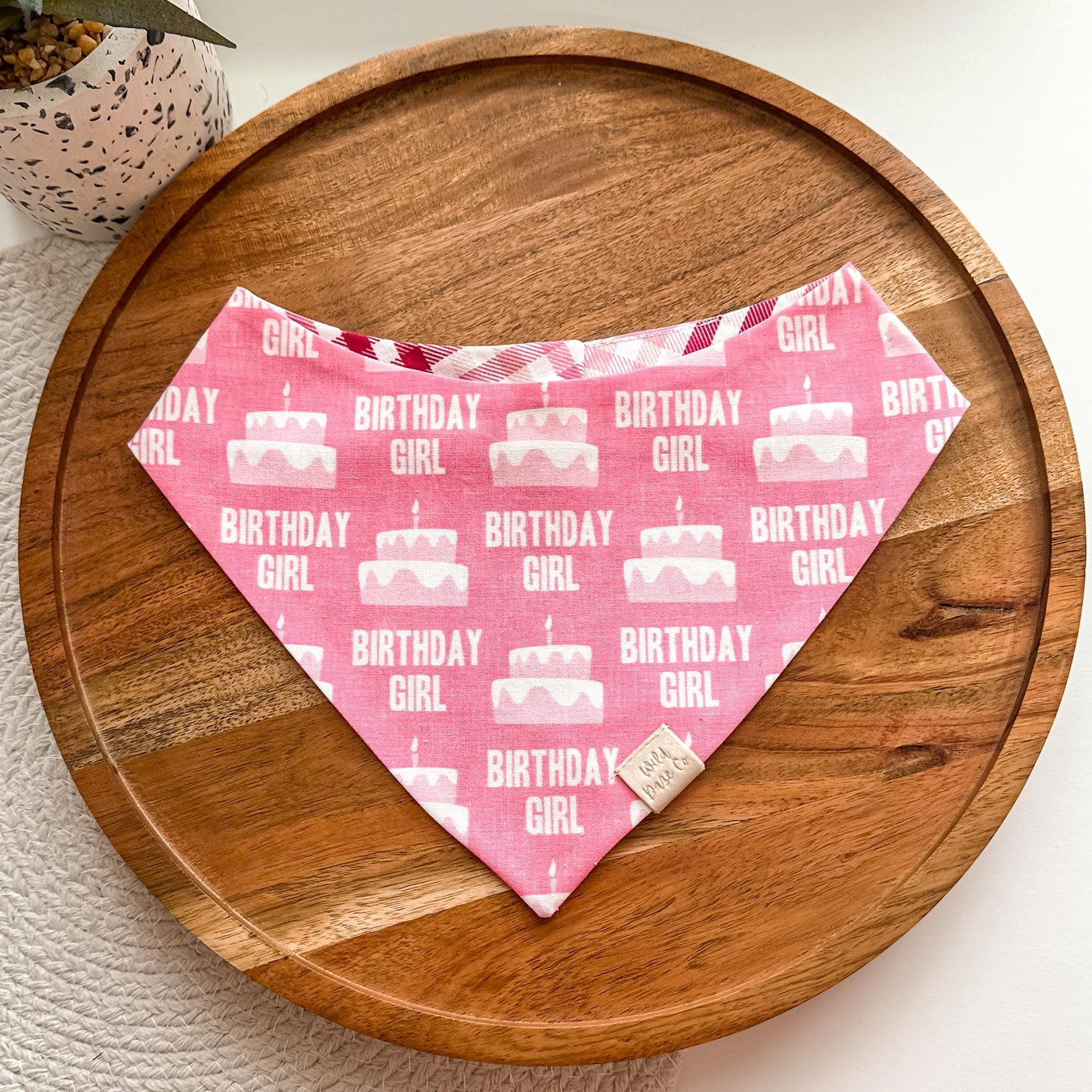 Birthday Girl Dog Bandana