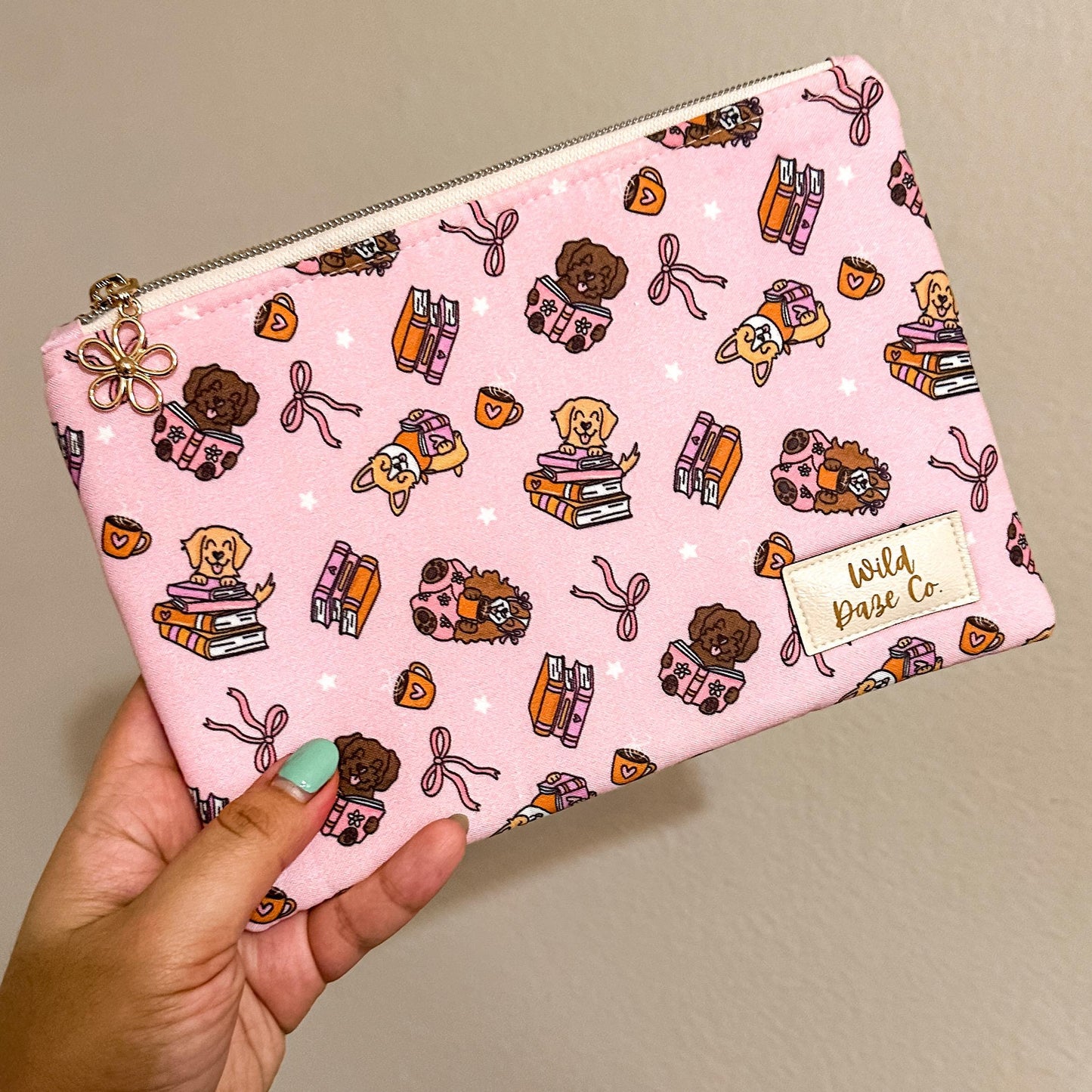 Books and Pups Book Sleeve