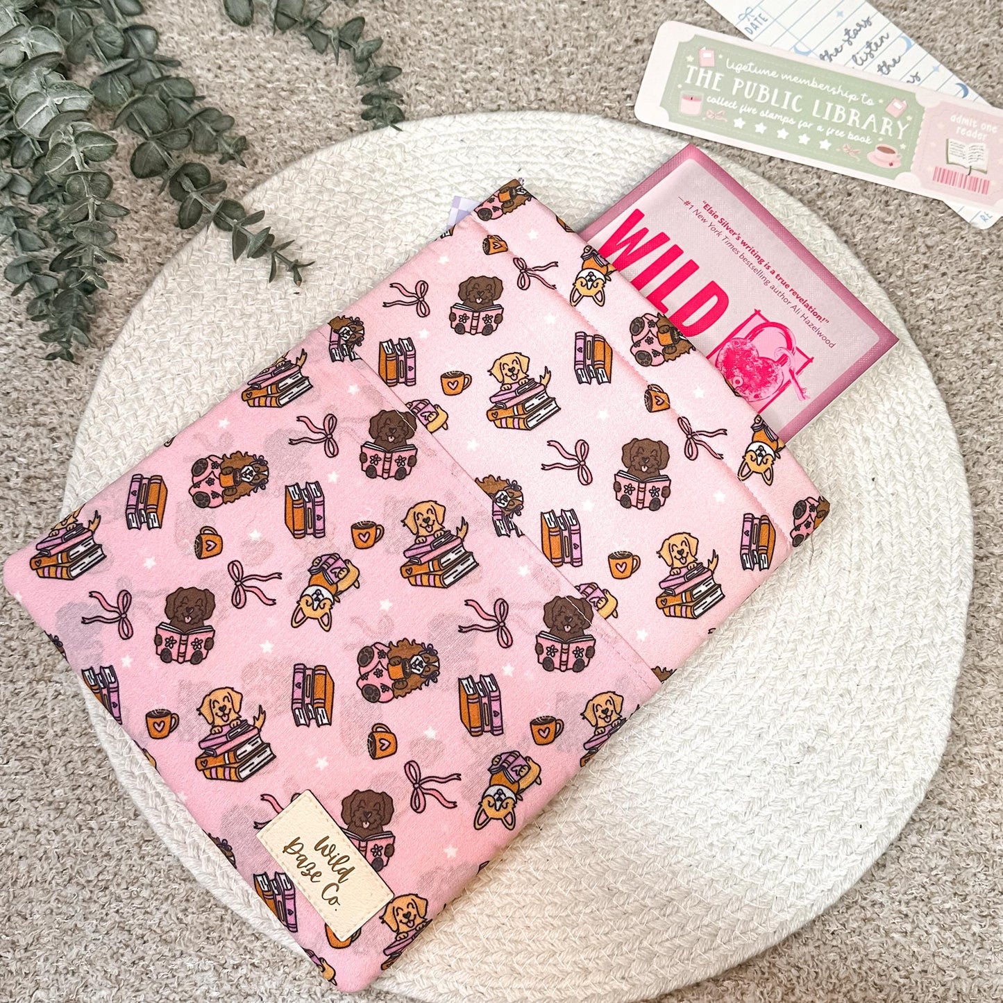 Books and Pups Book Sleeve