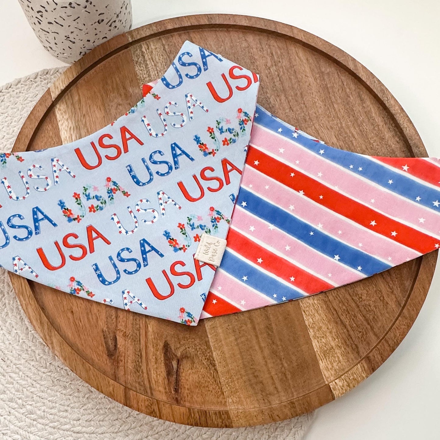 Americana Stars and Stripes Dog Bandana