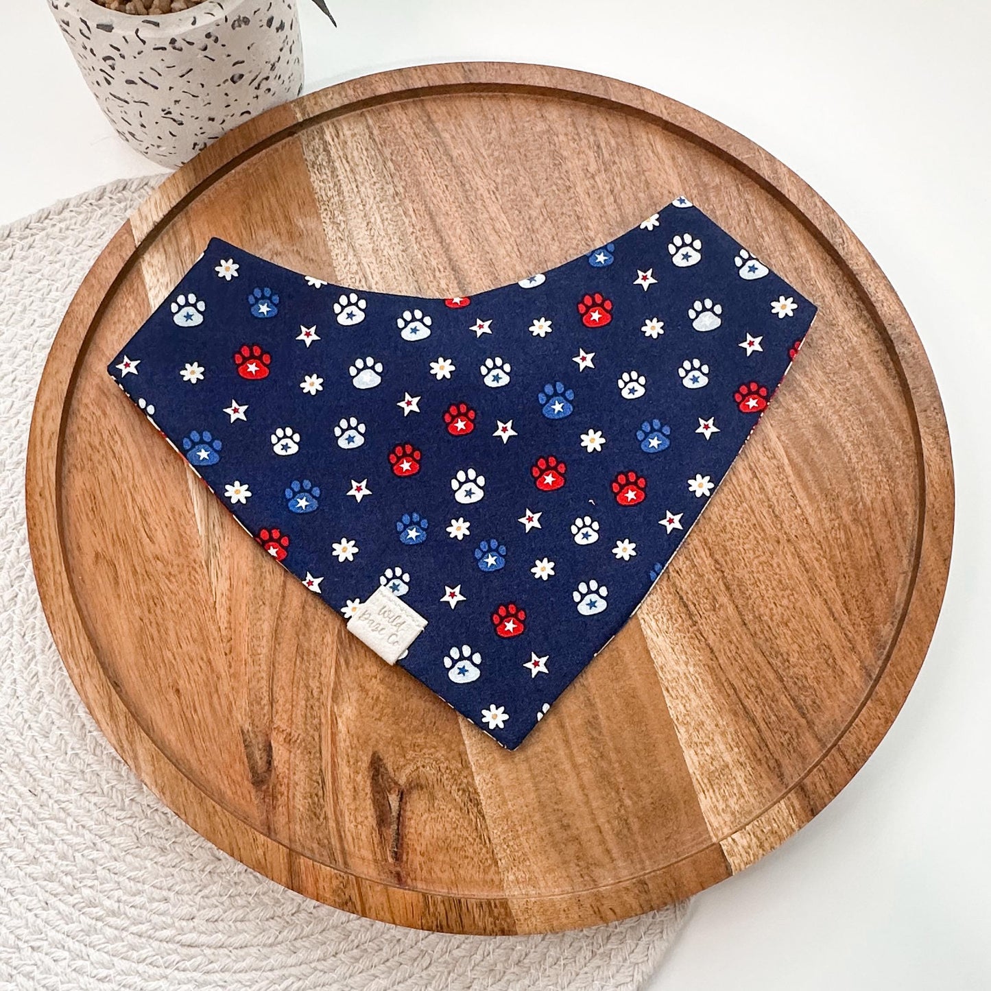 All American Patchwork Dog Bandana