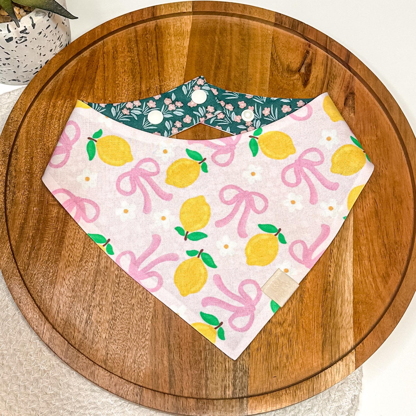 Pink Lemonade and Bows  Dog Bandana