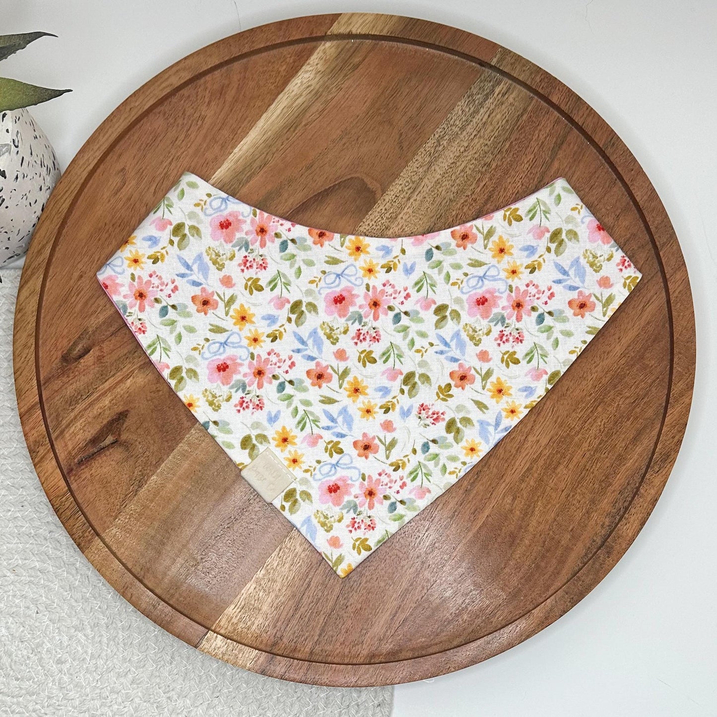 Blooming Flowers and Bows Dog Bandana