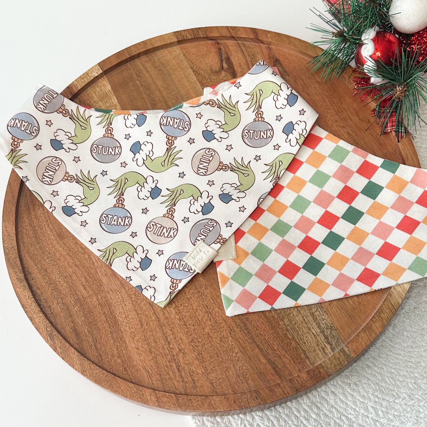 Mean Green Guy in Blue Dog Bandana