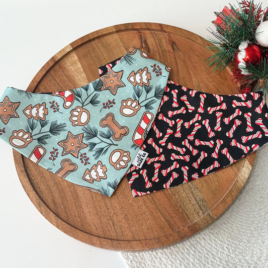 Gingerbread Dog Treats Christmas Dog Bandana