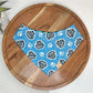 Yard Patrol in Blue Dog Bandana