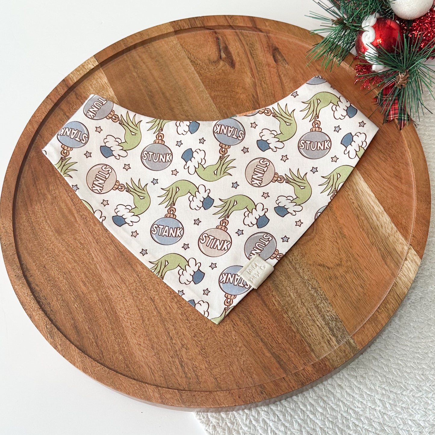 Mean Green Guy in Blue Dog Bandana