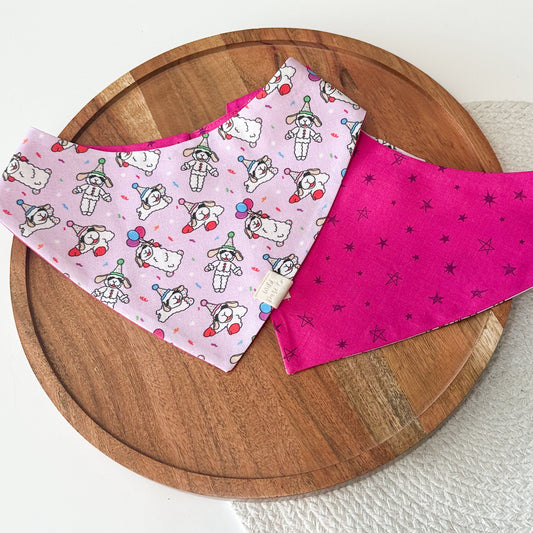 Birthday Lamby in Pink Dog Bandana
