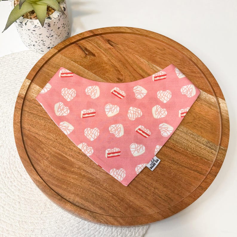 Snack Heart Cakes Dog Bandana