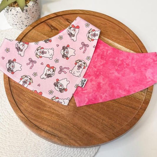 Lovey Dovey Lamby Dog Bandana