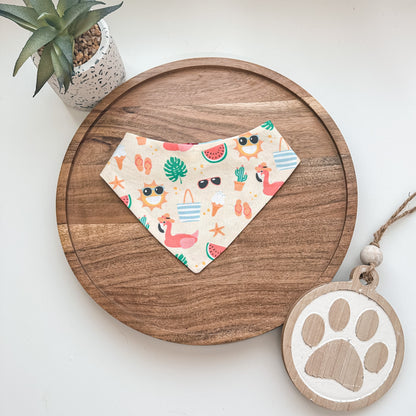 Summer Sunny Beach Day Dog Bandana