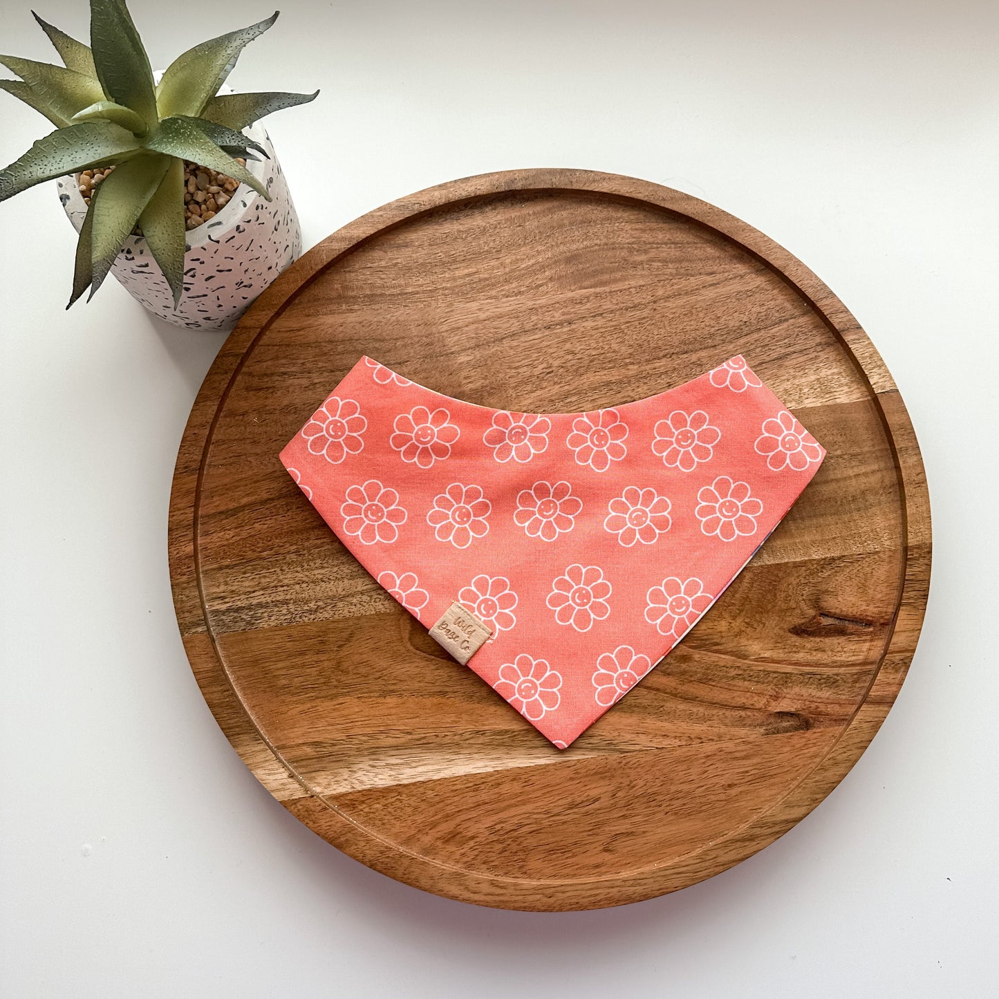 Spring Retro Floral Daisy Dog Bandana