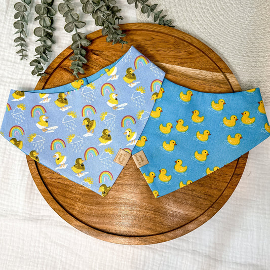 Rubber Ducky and Ducks with Raincoats Dog Bandana