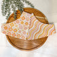 Flower Power with Wavy Print Dog Bandana
