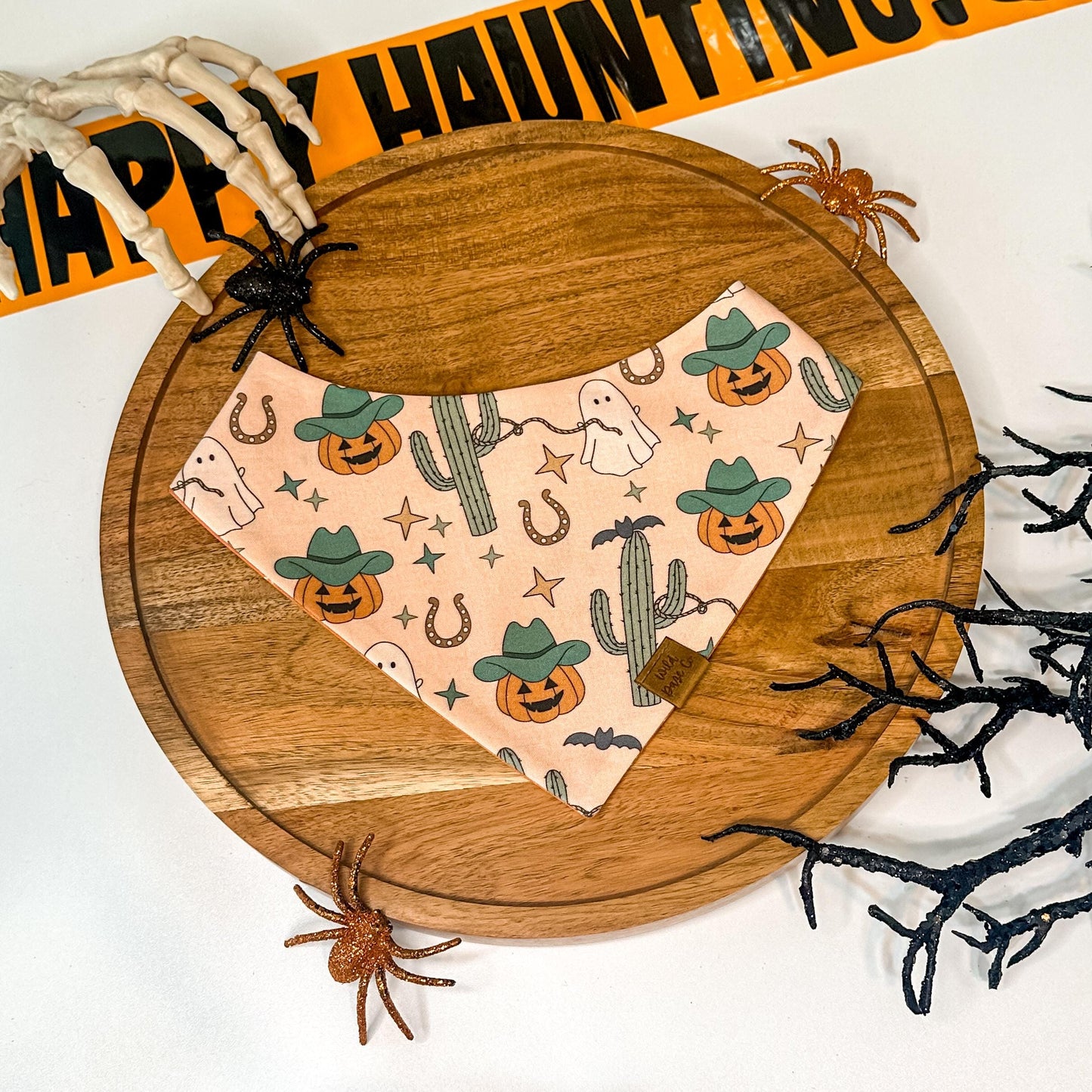 Howdy Pumpkin Dog Bandana