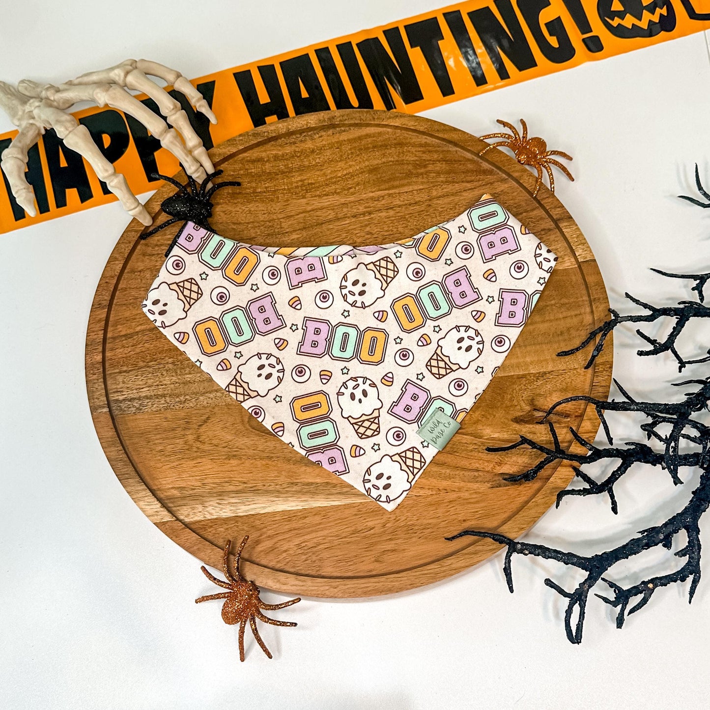 Ice Cream U Scream Boo! Halloween Dog Bandana