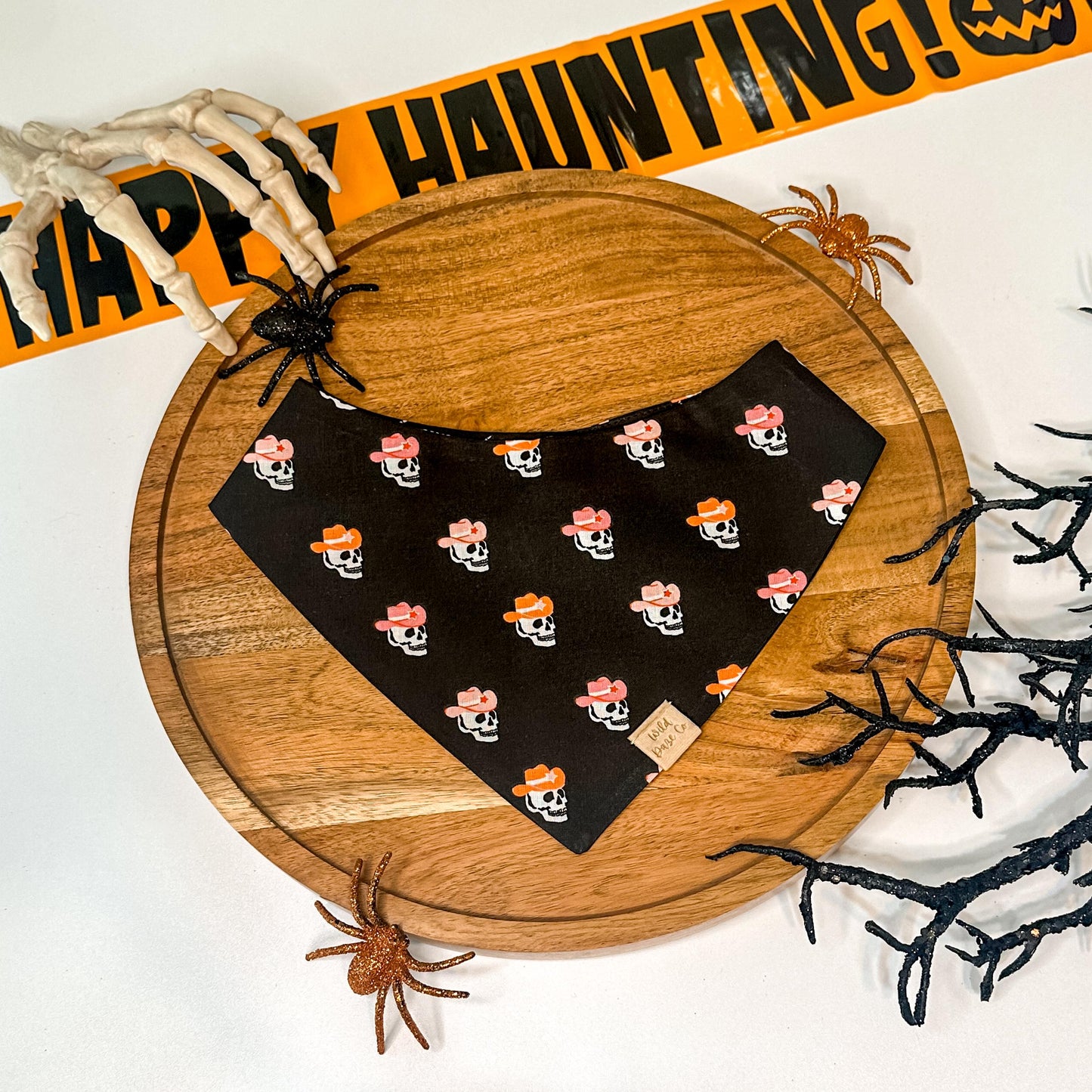 Howdy-Ween Skeletons Dog Bandana