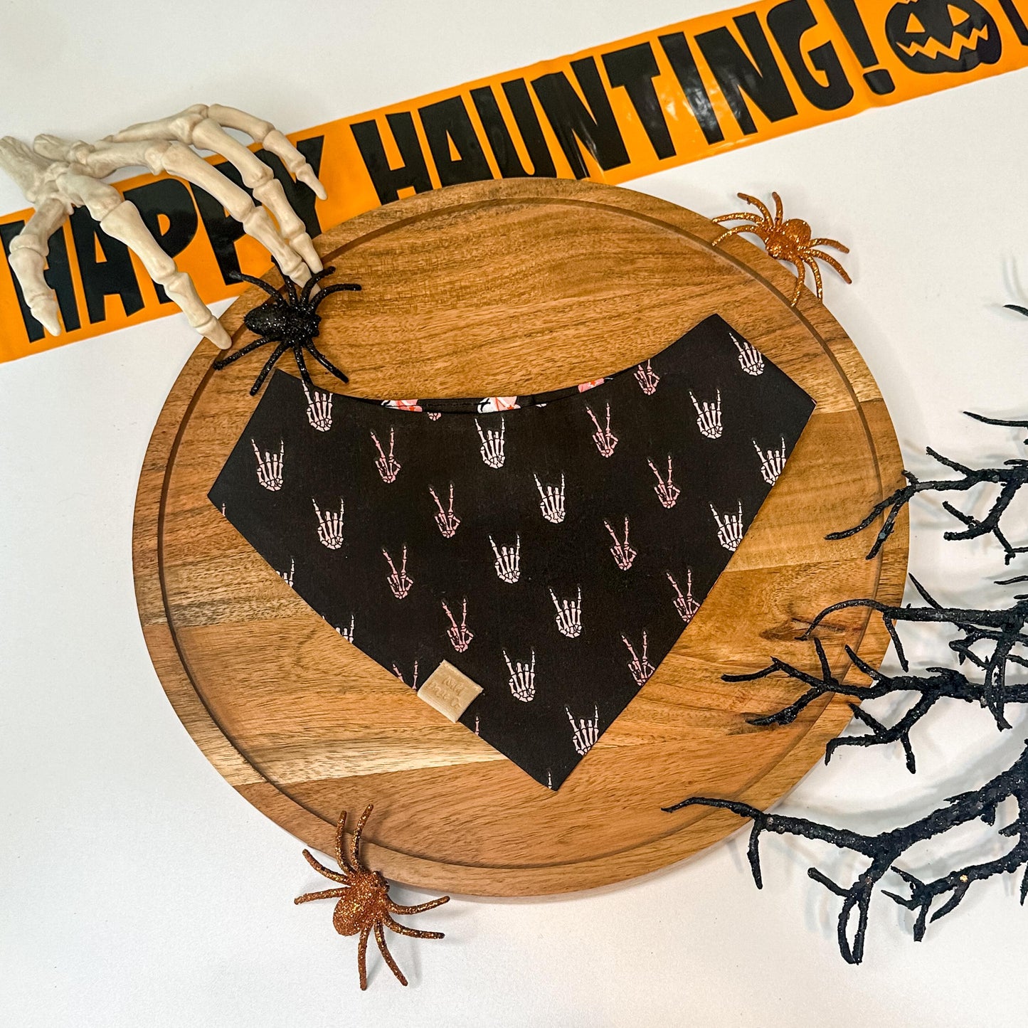 Howdy-Ween Skeletons Dog Bandana