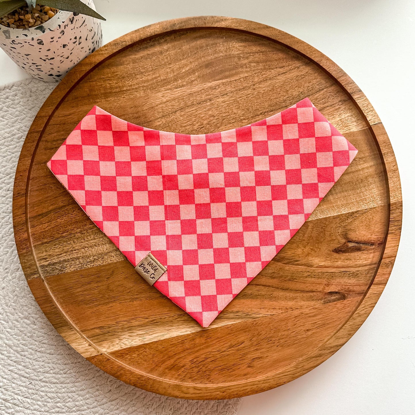 Happy Chow in Pink Dog Bandana
