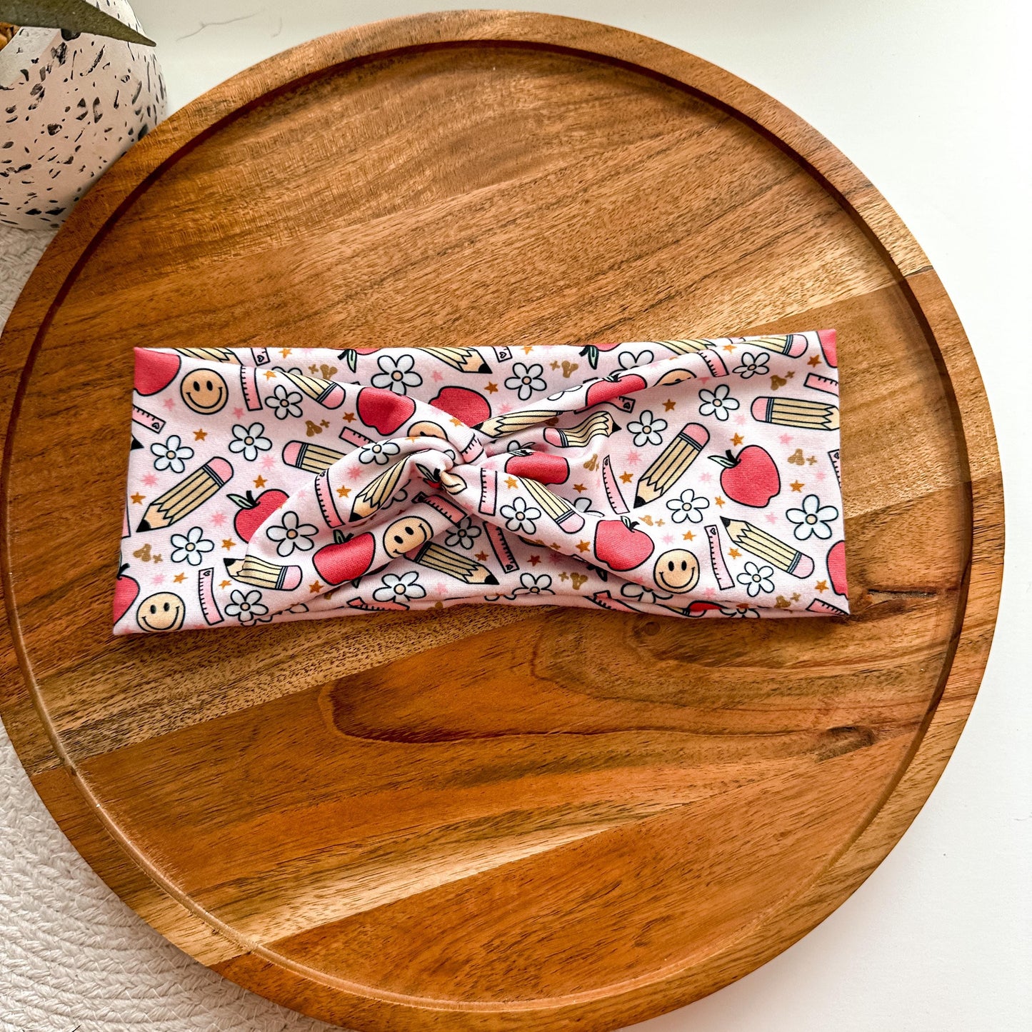 Apple and Smiles Teacher Headband
