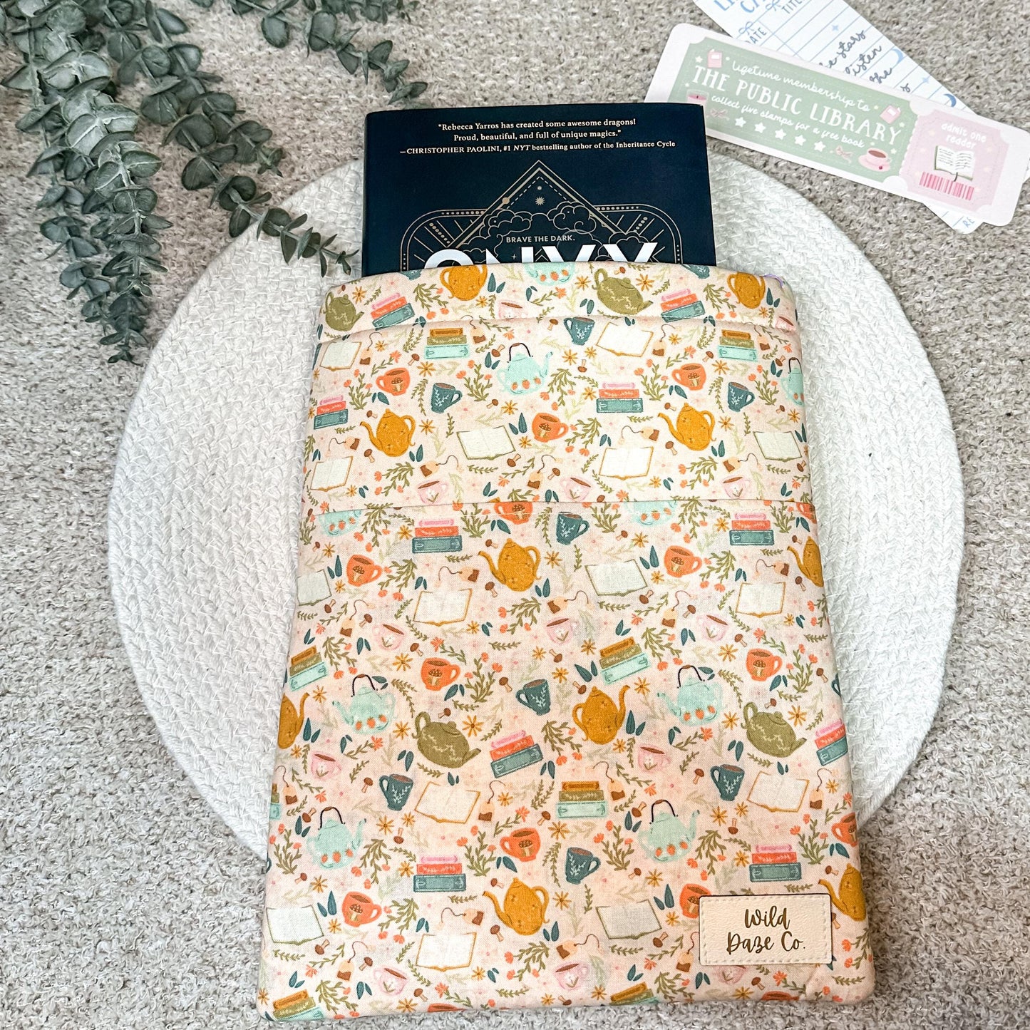 Books and Tea Book Sleeve