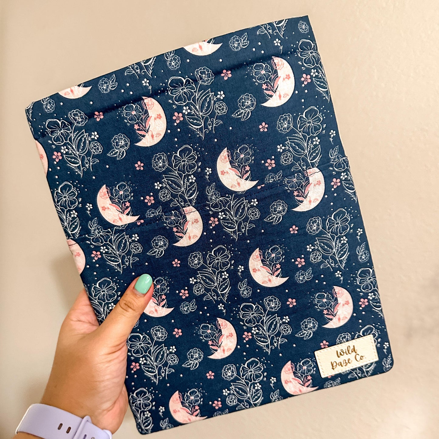 Blue Moon Floral Book Sleeve