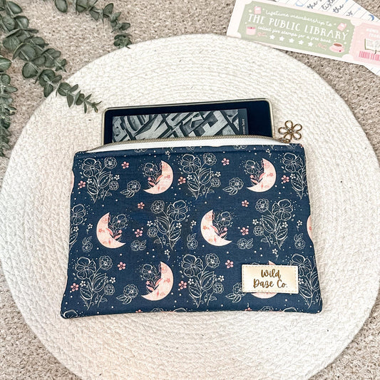 Blue Moon Floral Book Sleeve