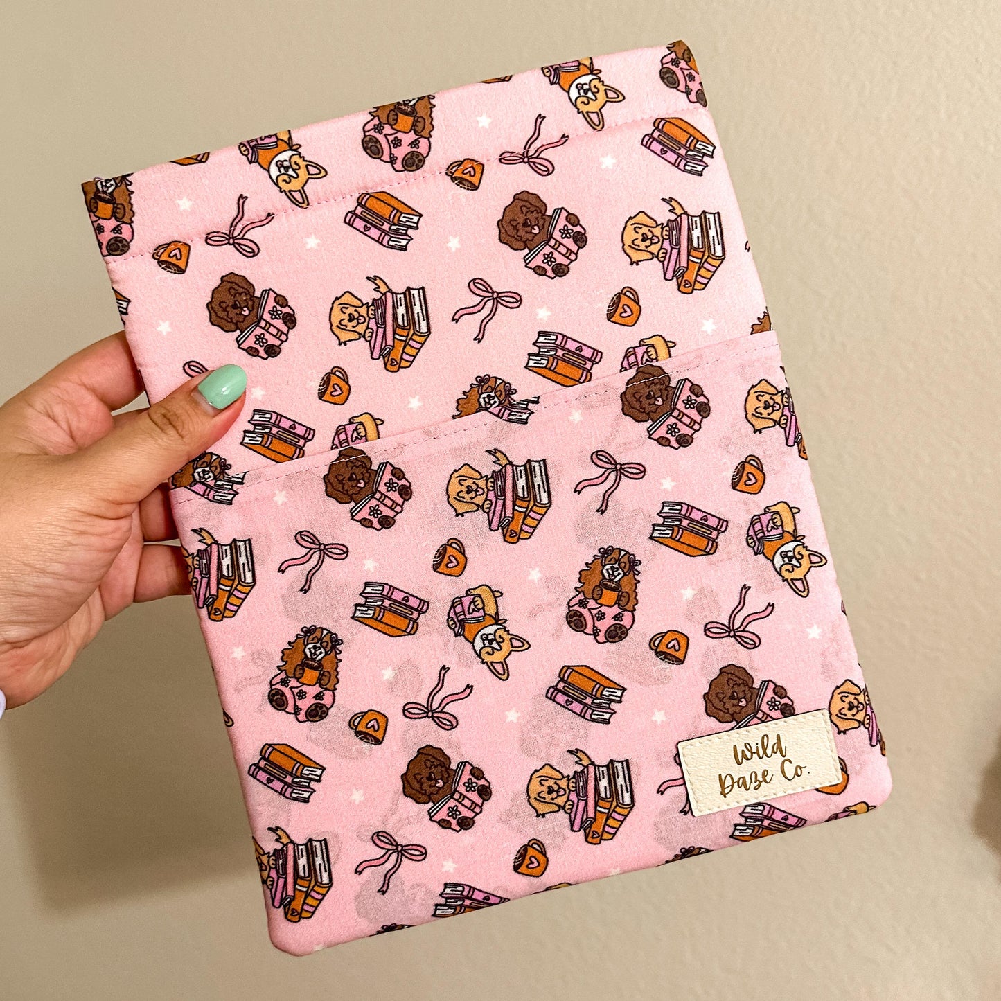 Books and Pups Book Sleeve