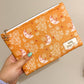 Orange Moon Floral Book Sleeve