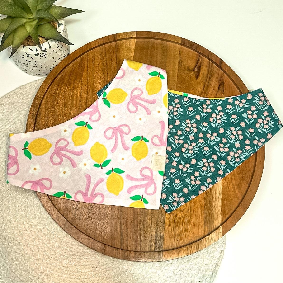 Pink Lemonade and Bows  Dog Bandana