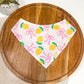 Pink Lemonade and Bows  Dog Bandana