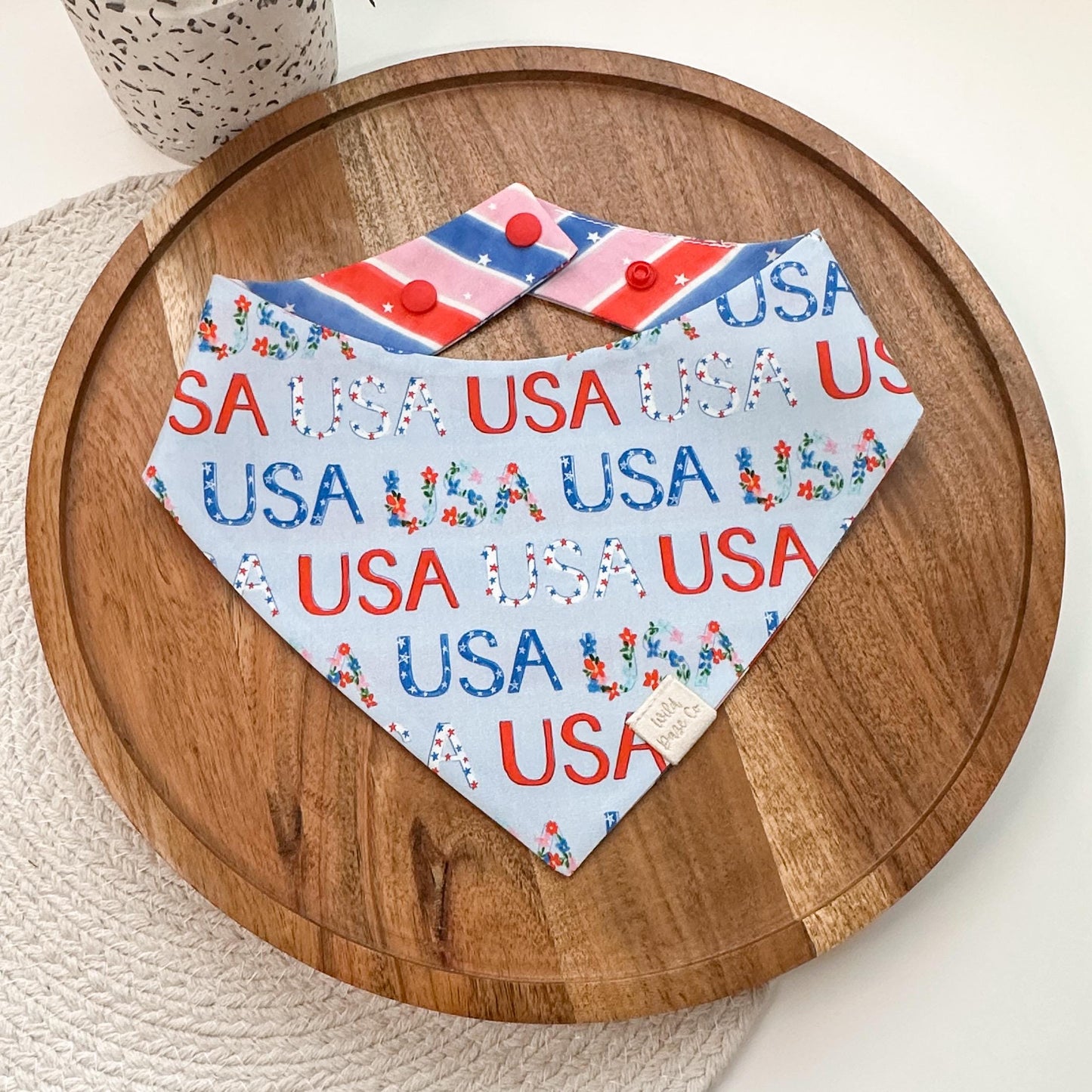 Americana Stars and Stripes Dog Bandana