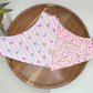 Vintage Stripes and Flowers Dog Bandana