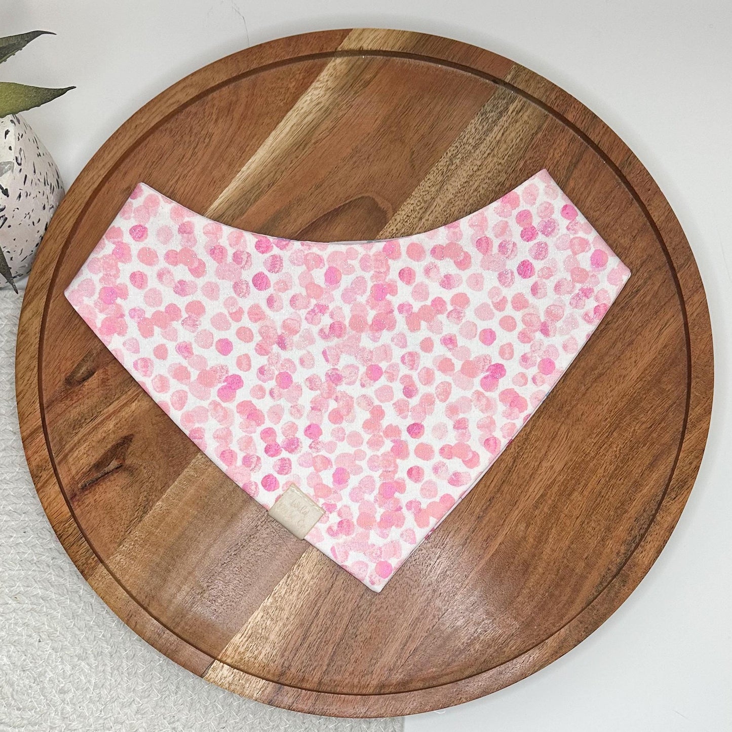 Vintage Stripes and Flowers Dog Bandana