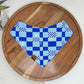Teddy Bears and Blue Checkered Dog Bandana