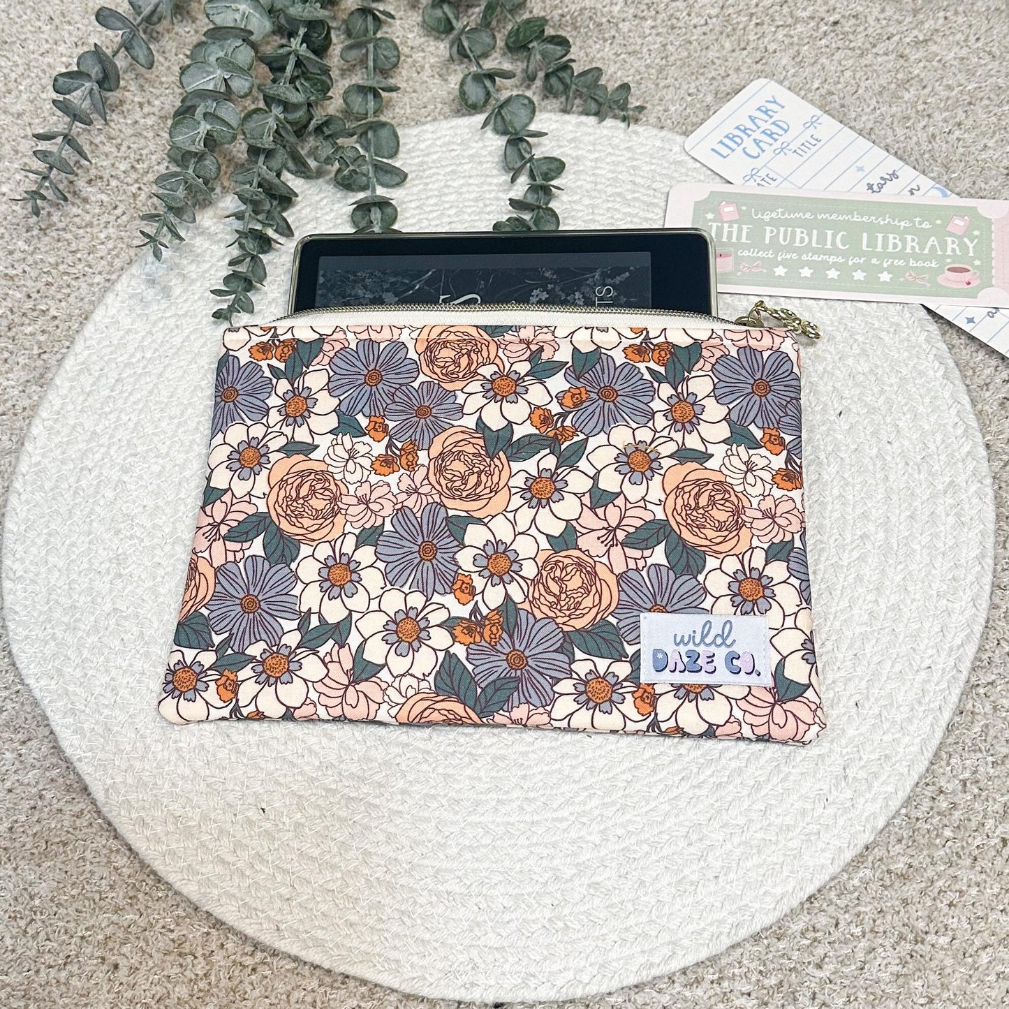 Blooming Floral Book Sleeve