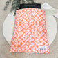 Daisies in Orange and Pink Checkered Book Sleeve